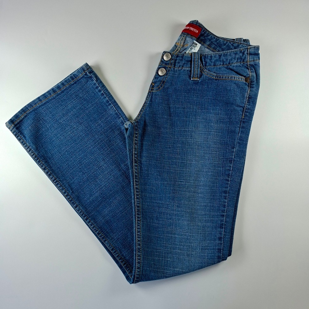 Vintage Y2K Levi's 520 Too Superlow Stretch Flare Jeans Womens 9 JR Y2K